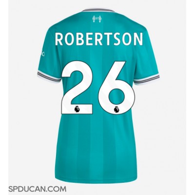 Zenski Nogometni Dres Liverpool Andrew Robertson #26 Rezervni 2025-26 Kratak Rukav Zenski Nogometni Dres Liverpool Andrew Robertson #26 Rezervni 2025-26 Kratak Rukav